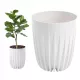  Grando saksija 38 cm x 38 x 45 cm, promjer 38 cm, bijela plastika