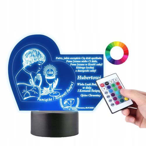 Plexido LED svjetiljka za prvu pričest