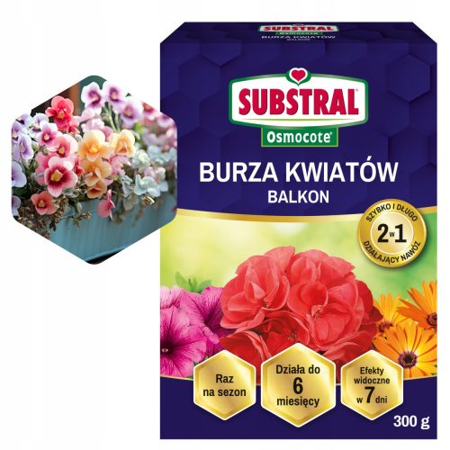 Substral Osmocote 2w1 Balkonsko Cvijeće 300g Gnojivo za Cvijeće