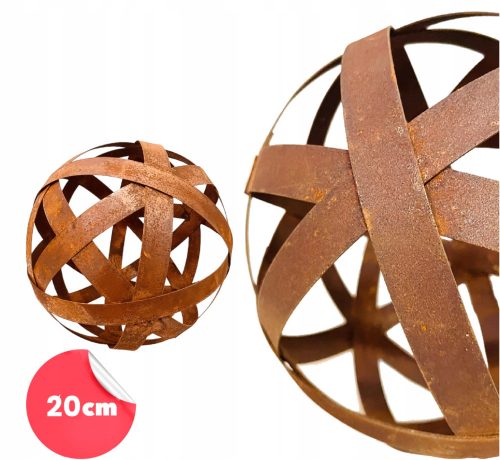  Rustikalna ukrasna kugla 20 cm - vrtna terasa