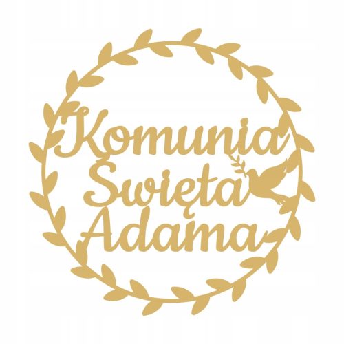 Prva Pričest Ukrasna Obrva S Personalizacijom, Drvena Obrva s Imenom, 50cm