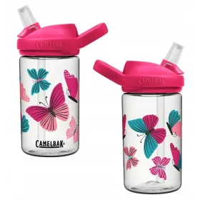   Boca za piće Camelbak Eddy+ Kids s leptirima u roza boji 400 ml
