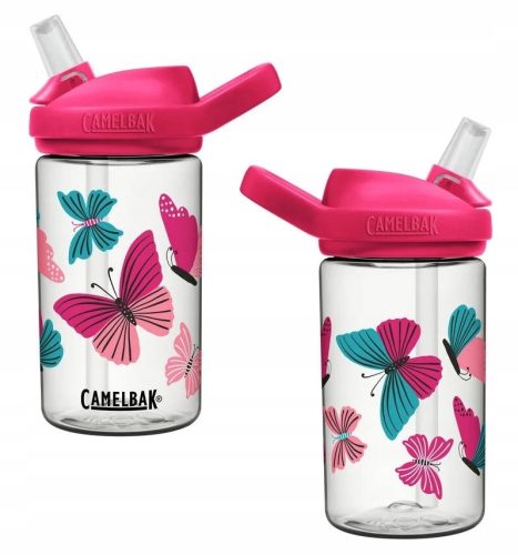 Boca za piće Camelbak Eddy+ Kids s leptirima u roza boji 400 ml