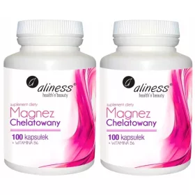   Aliness Magnez Chelatowany + Vit. B6 - 100 kapsula za zdravlje kostiju i zubi
