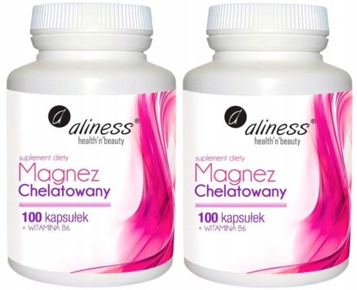 Aliness Magnez Chelatowany + Vit. B6 - 100 kapsula za zdravlje kostiju i zubi