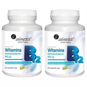   Aliness Vitamina B12 Metilkobalamin 950 µg - 100 Vege Kapsula