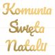 Baner Sveta Pričest Girlanda Zlatni Dekor s Personalizacijom
