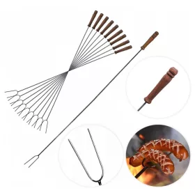    VILJUŠKE ŠTAPIĆI ZA ROŠTILJ ŠTAPIĆI 125CM 10kom za žar kobasica GRILL