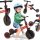  Ikonka KX5377_2 Trike Fix Mini 8" bicikl za ravnotežu, crveno-crni