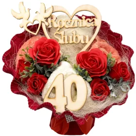 Buket ručnika za GODIŠNJICU braka 30 40 50