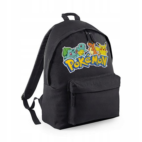 Poklonički ruksak Pokémon crni s turističkim motivima, 18 litara