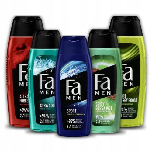 Fa Muški Gel za Tuširanje Sport Formula 2u1 Set 400ml x 5