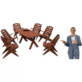   Set vrtnog namještaja - Dyduch set vrtnog namještaja drvo Spring brown 1 kom.