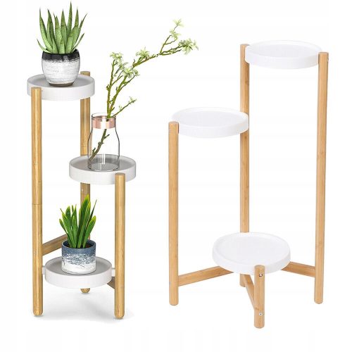 Stalak za cvijeće od bambusa 80 cm