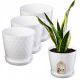  Kadax posuda za cvijeće 20 cm x 20 x 19 cm promjer 20 cm plastična bijela