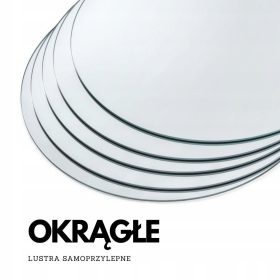 Zidno ogledalo bez okvira, 3 komada, promjera 40 cm