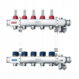   Duro Razdjelnik za Podno Grijanje 16 Krugova, INOX Materijal, Model D/S-RN-OP-16
