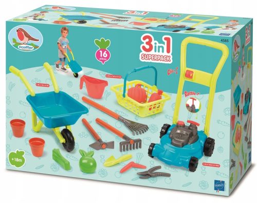 Vrtne igračke set 3u1 s kosilicom Ecoiffier 7600004585