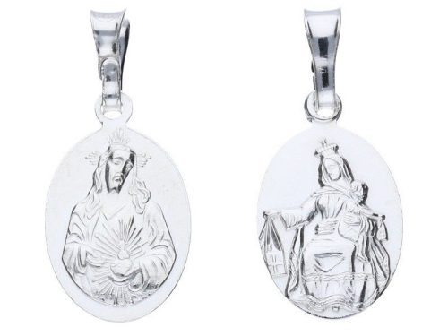  Srebrni medaljon 925, dvostrani krsni škapular