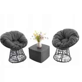   Set vrtnog namještaja - Corciano metalni set vrtnog namještaja, 5 komada.