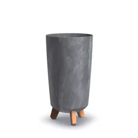    Prosperplast teglica za cvijeće 19,5 cm x 19,5 x 36,5 cm promjer 19,5 cm plastična tamno siva