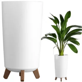    Prosperplast saksija 20 cm x 20 x 36,5 cm promjer 20 cm plastična bijela