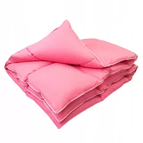   Pernati poplun 140x200 Premium za sve sezone, 70% perja, 100% pamuk, roza