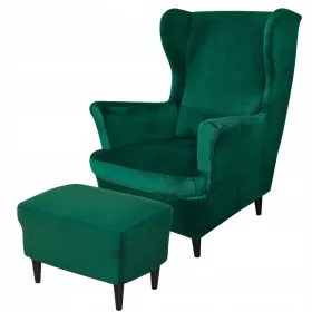 Ma's Olives plava navlaka za fotelju