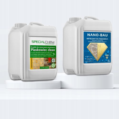 Set za čišćenje i impregnaciju pijeska: Specialchem 5L + Nano-Bau 5L