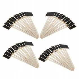    Pakiranje od 40 mini drvenih ploča za pisanje kredom, pravokutne, male