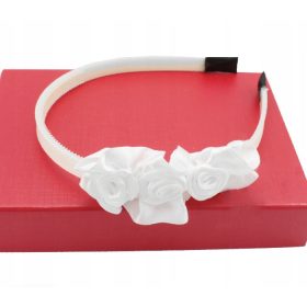  BIJELA TRAKA ZA KOSU S RUŽAMA PRIČEST