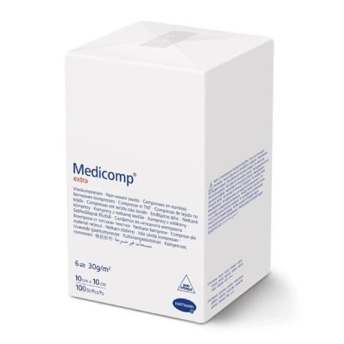 MEDICOMP EXTRA nesterilne netkane komprese 10cm x 10cm