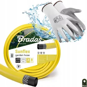    Bradas WMS1/220 SUNFLEX vrtno crijevo 1/2" 20 m + Stalco rukavice 47359 veličina 10 - XL 1 par