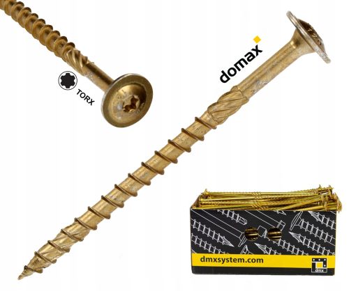 Profesionalni vijci za drvo Domax 8 x 140 mm 50 kom.