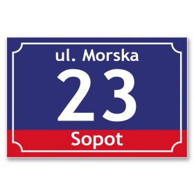 BigRzeczy kućni broj 30 x 20 cm