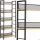 Signal Regal za knjige 60 cm x 154 cm x 28 cm hrast