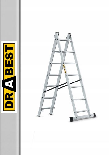 Drabest ljestve 3,95 m aluminijske 2 x 7 do 150 kg