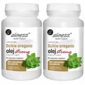   Aliness Divlje Origano Prirodno Ulje 90% Karvakrola, 90 Kapsula - Paket od 2