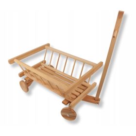 DJEČJA DRVENA LJESTVE NOSILJKA ZA IGRAČKE I GURALKA