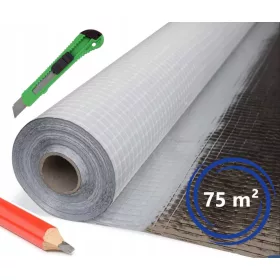   SECCO ALU 110g | Aluminijska parna folija za krovove | 1,5m x 50m = 75m²