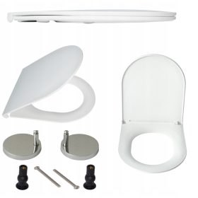 WC daska Estiva TEBA, bijeli polipropilen