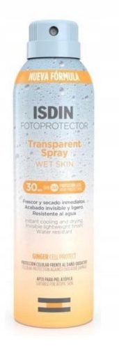 Isdin Fotoprotector Transparent Spray SPF 30 - Visokoučinkoviti zaštitni sprej za sunčanje, 250 ml