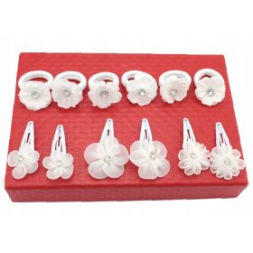   Set ukrasa za kosu cvijet hostije, 12 komada, bijele boje za posebne prigode