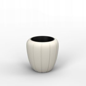    Lamela posuda za cvijeće 43 cm x 40 x 43 cm promjer 40 cm plastične nijanse smeđe i bež boje