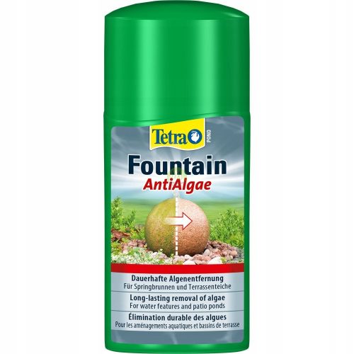 Tetra Pond Fountain AntiAlgae 250ml - Sredstvo protiv algi za fontane i pumpe

Tetra Pond Fountain AntiAlgae 250ml - odstranjivač algi za fontane i pumpe je visoko učinkovito sredstvo za njegu fontana