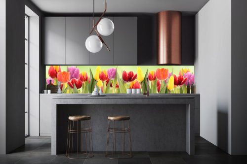 PERIVA KUHINJSKA FOTO TAPETA Tulipani Cvijet 350x60