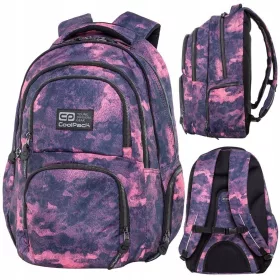 Funkcionalni školski ruksak CoolPack Aero Foggy Pink