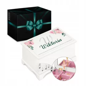   LUKSUZNA BIJELA ŠKATULJA ZA NAKIT S POZITIVNOM PORUKOM I DEDIKACIJOM