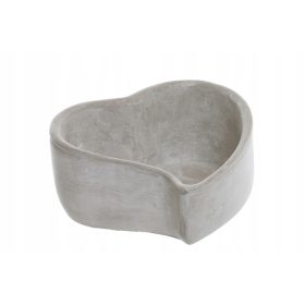    Cementna posuda za cvijeće za groblje ProjektDecor 22 cm x 23,5 x 11,5 cm prirodni beton, nijanse sive i srebrne