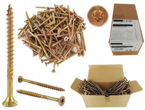 Drveni vijci za konstrukciju 6x120mm Torx 100 komada